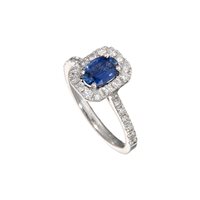 Ringe Crivelli Dame ZAFFIRO in Weißgold Zaffiro 0.88 Ct 320-R93468D - 320-R93468D